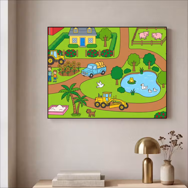 Art Frame - Countryside - Animals - Cartoon — 3