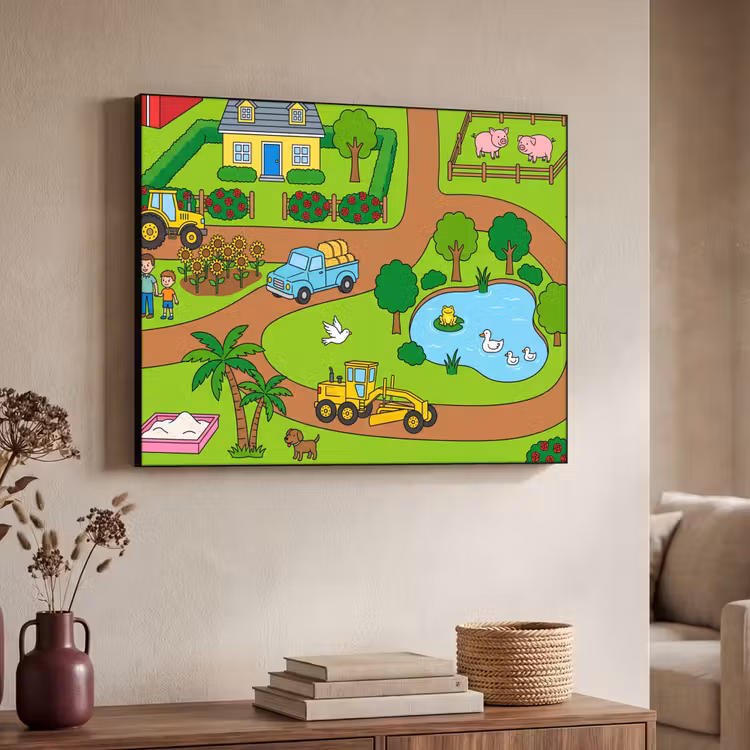 Art Frame - Countryside - Animals - Cartoon — 4