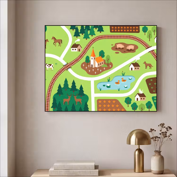 Art Frame - Countryside - Animals - Illustration — 3