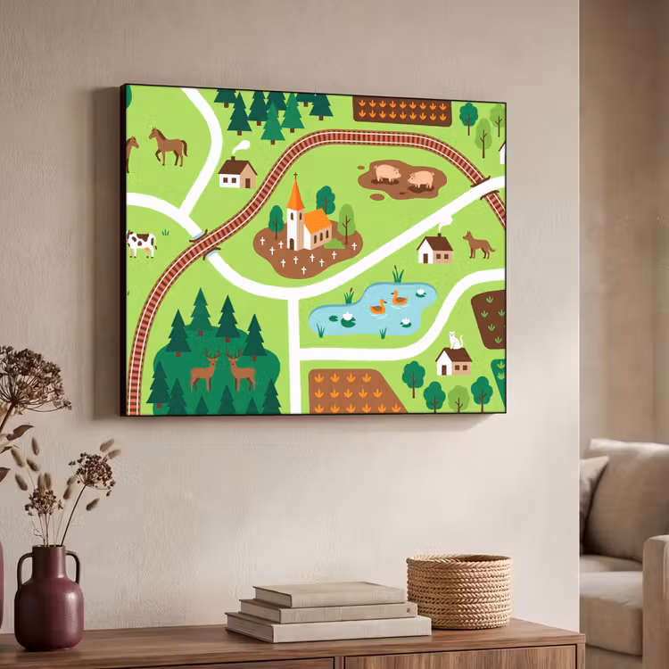 Art Frame - Countryside - Animals - Illustration — 4
