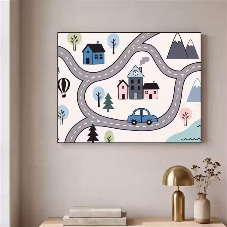 Art Frame - Map - City - Kid-Friendly — 3