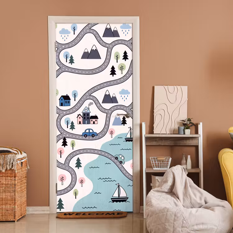 Door sticker - Map - City - Kid-Friendly — 2