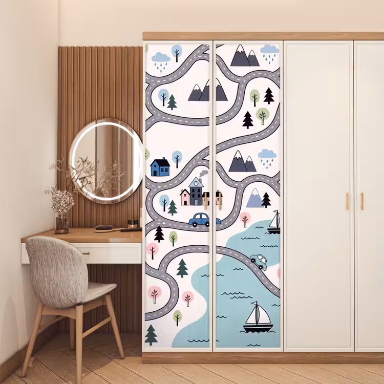 Door sticker - Map - City - Kid-Friendly — 4