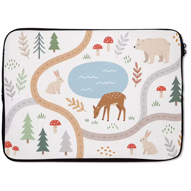 Laptop Sleeve - Animals - Forest - Illustration — 1