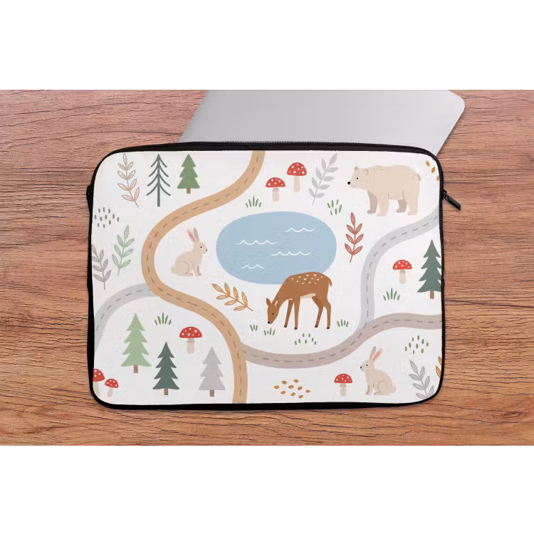 Laptop Sleeve - Animals - Forest - Illustration — 2