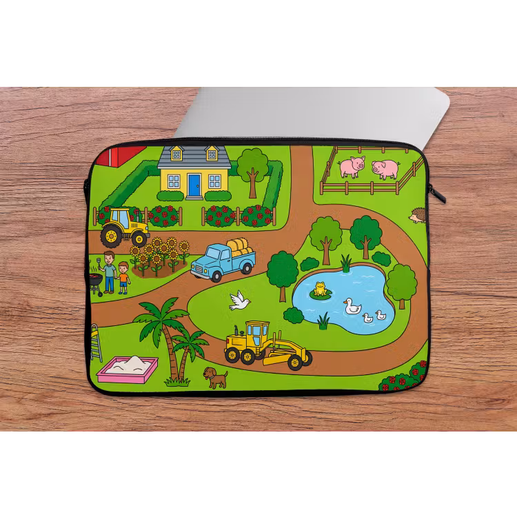 Laptop Sleeve - Countryside - Animals - Cartoon — 2
