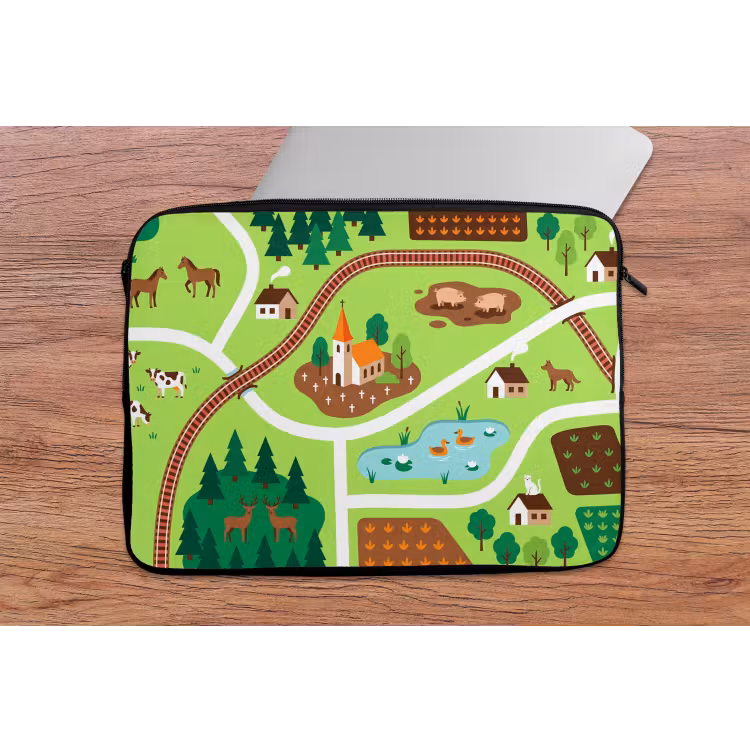 Laptop Sleeve - Countryside - Animals - Illustration — 2