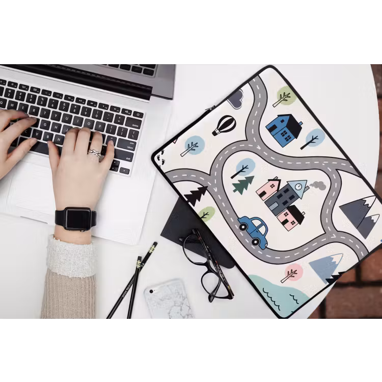 Laptop Sleeve - Map - City - Child-Friendly — 3