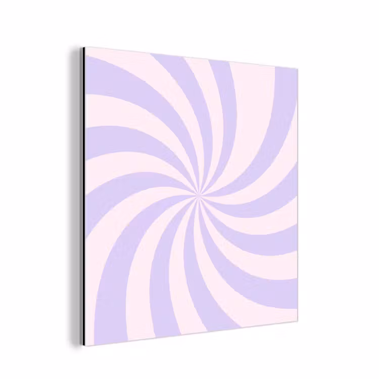 aluminium wall art - Pattern - Spiral - Abstract - Modern - Purple-Pink — 1