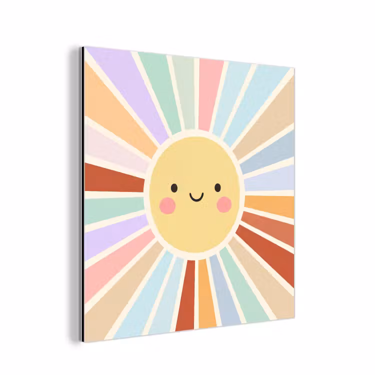 aluminium wall art - Sun - Rays - Cheerful - Colorful - Abstract — 1