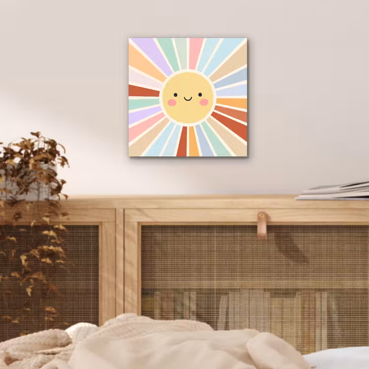 aluminium wall art - Sun - Rays - Cheerful - Colorful - Abstract — 4