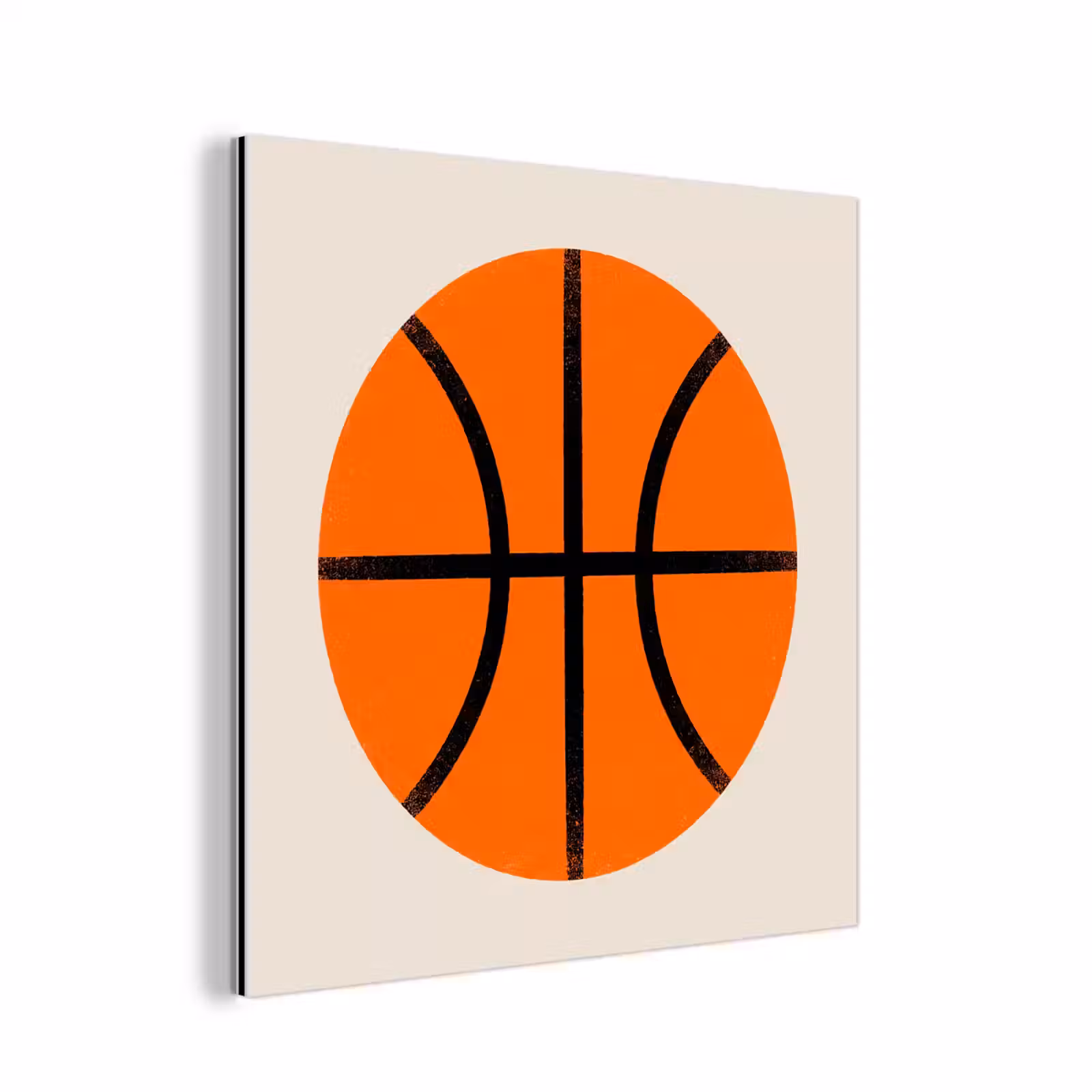 aluminium wall art - Basketball - Ball - Sports - Illustration - Orange — 1