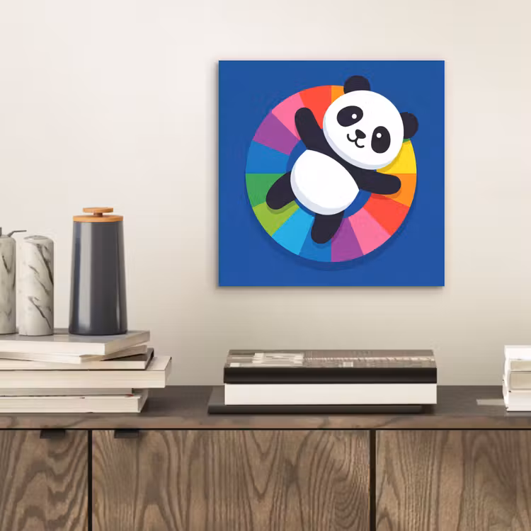 aluminium wall art - Animals - Cartoon - Colorful - Modern - Playful — 2