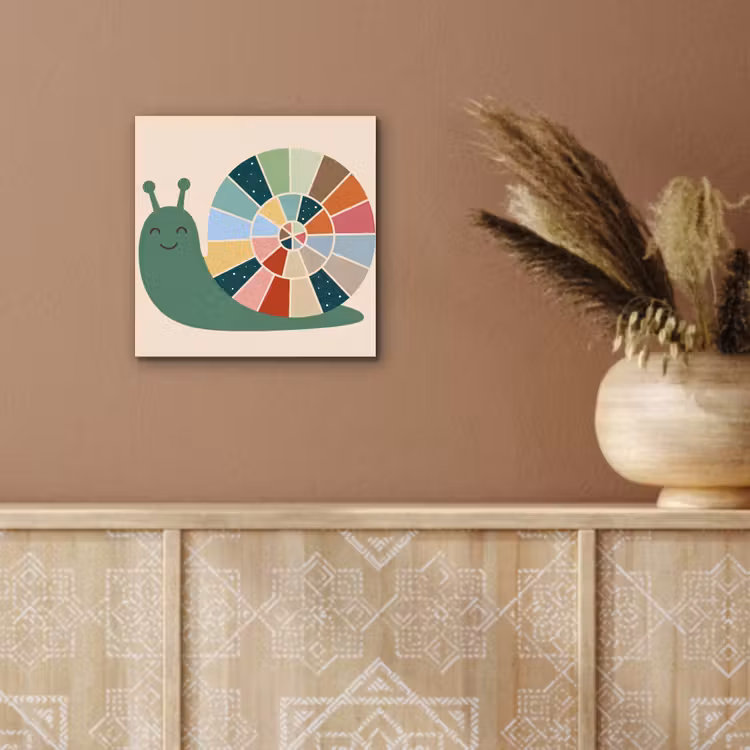 aluminium wall art - Animals - Snail - Colorful - Illustration — 5