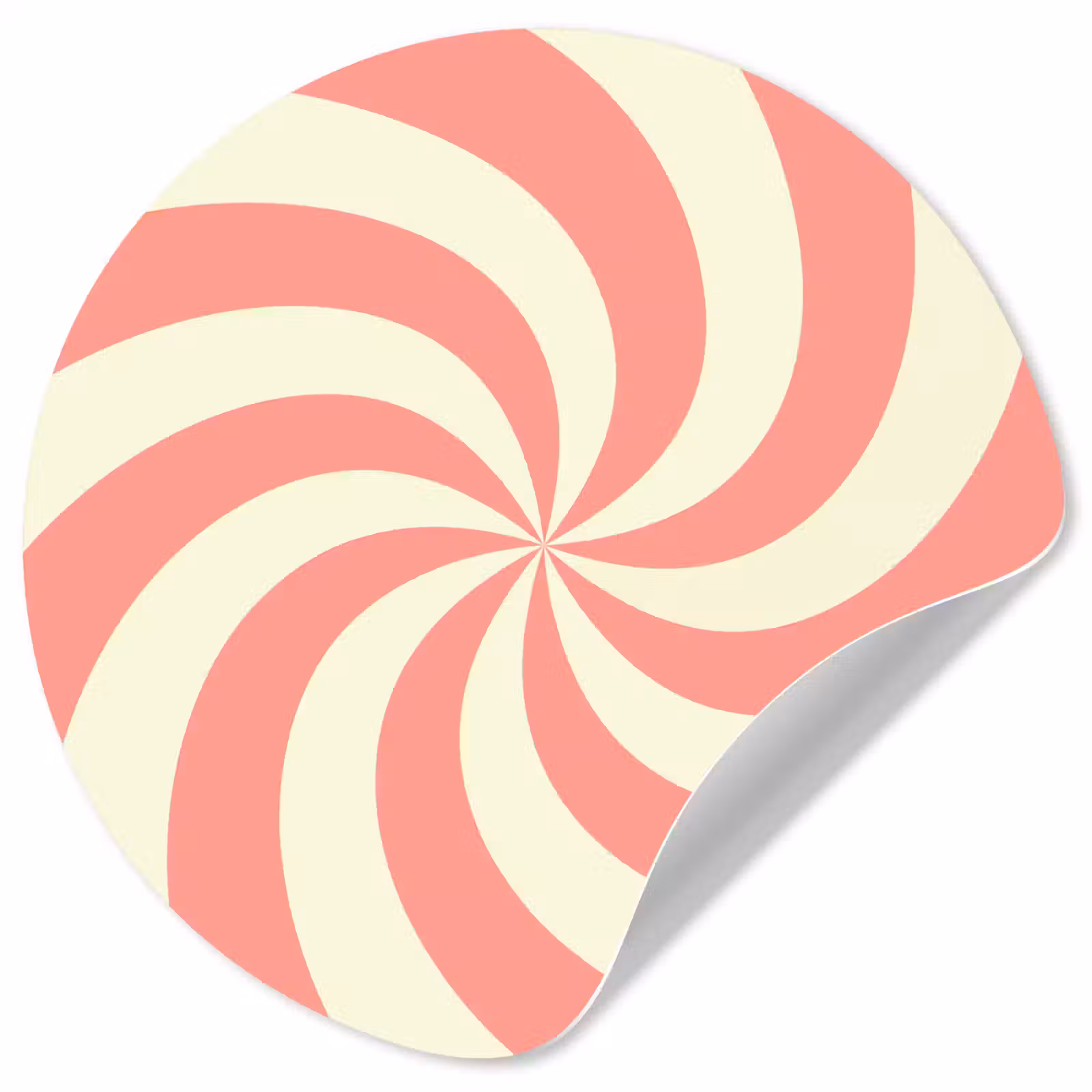 Wallpaper Circle - Spiral - Pattern - Abstract - Pink - Beige — 1