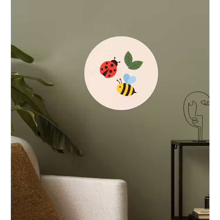 Wallpaper Circle - Insect - Leaf - Nature - Playful - Illustration — 3