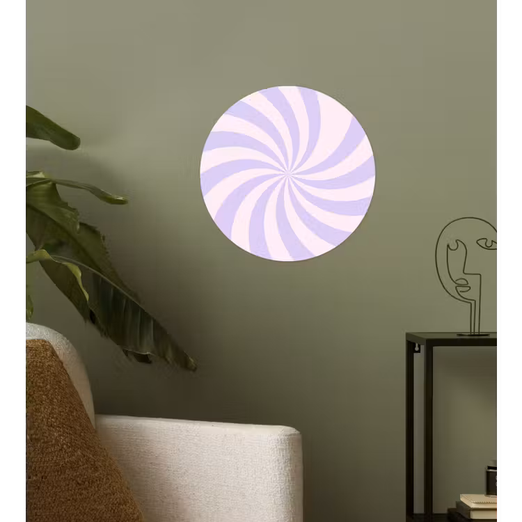 Wallpaper Circle - Pattern - Spiral - Abstract - Modern - Purple-Pink — 3