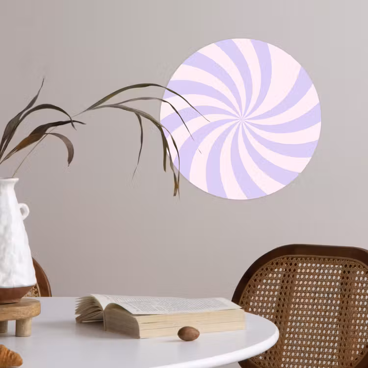 Wallpaper Circle - Pattern - Spiral - Abstract - Modern - Purple-Pink — 4