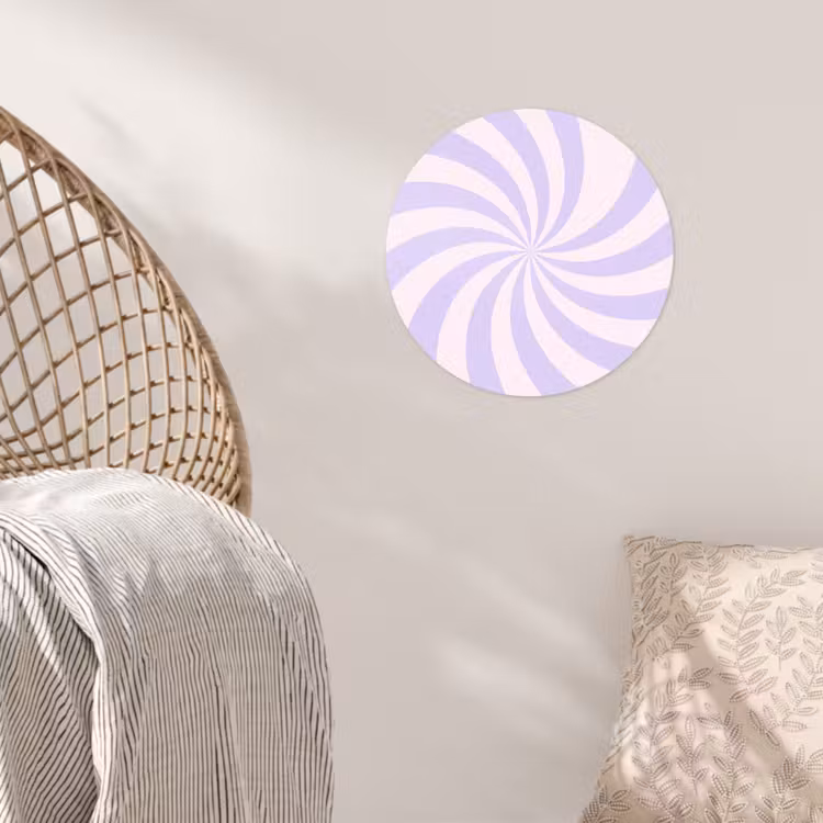 Wallpaper Circle - Pattern - Spiral - Abstract - Modern - Purple-Pink — 5