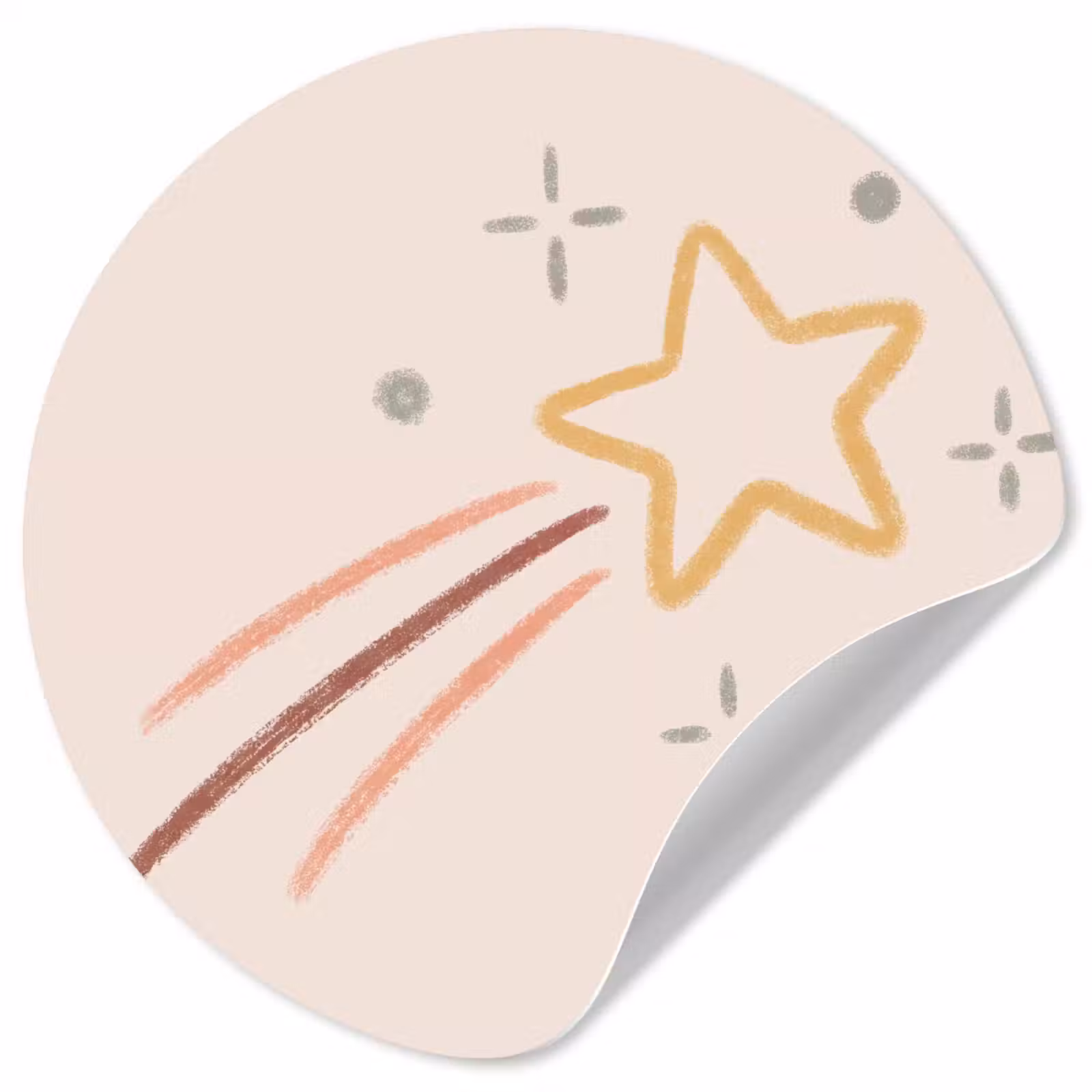 Wallpaper Circle - Star - Falling - Illustration - Pastel — 1