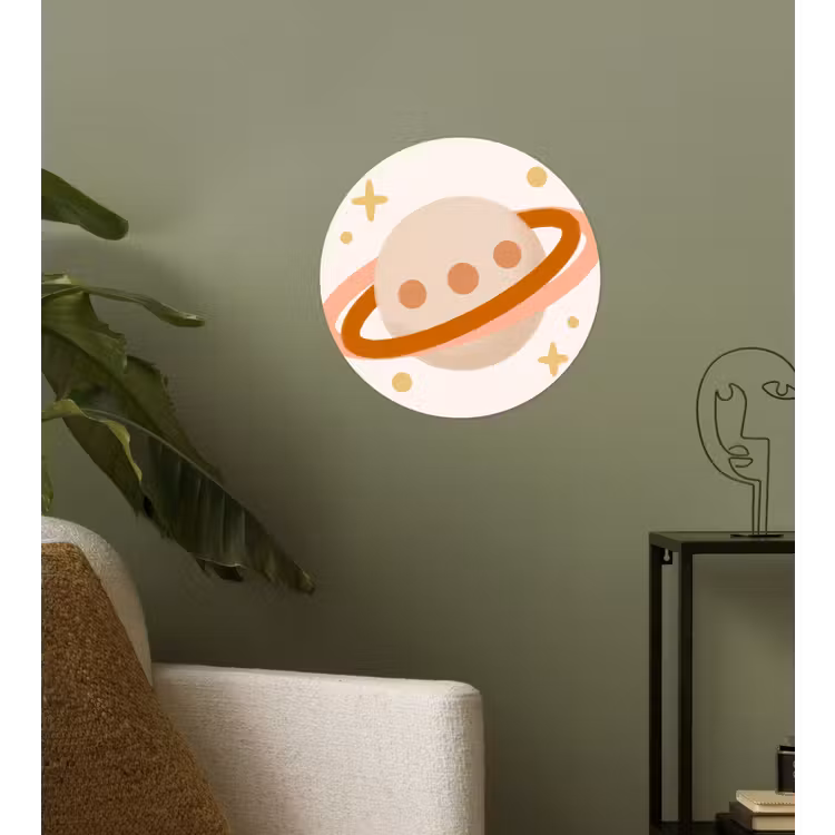 Wallpaper Circle - Planet - Rings - Space - Illustration - Beige — 3