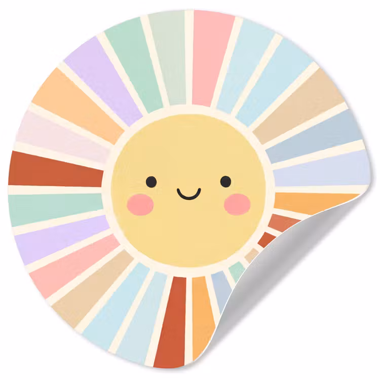 Wallpaper Circle - Sun - Rays - Cheerful - Colorful - Abstract — 1