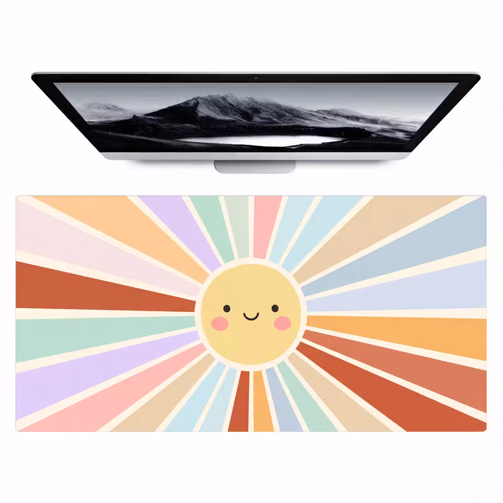 Desk Mat - Sun - Rays - Cheerful - Colorful - Abstract — 1