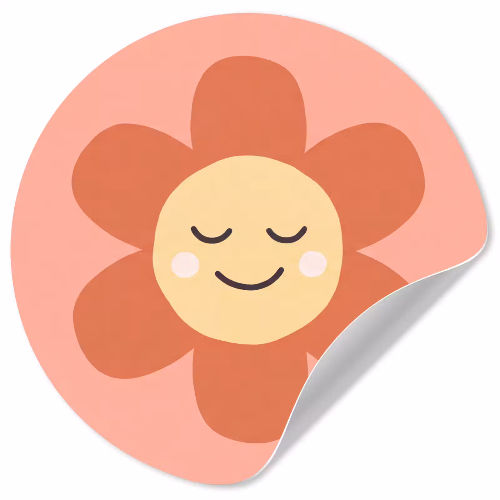 Wallpaper Circle - Flowers - Cartoon - Child - Pink — 1