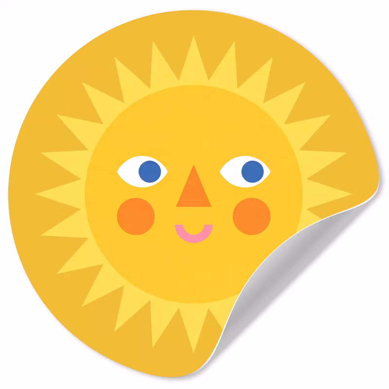 Wallpaper Circle - Sun - Face - Summer - Illustration - Yellow — 1