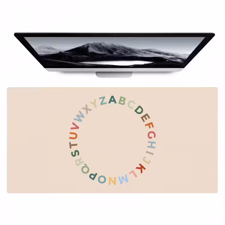 Desk Mat - Alphabet - Circle - Educational - Playful - Colorful — 1