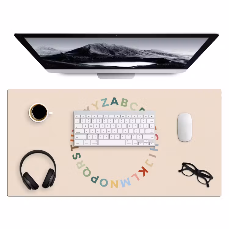 Desk Mat - Alphabet - Circle - Educational - Playful - Colorful — 4