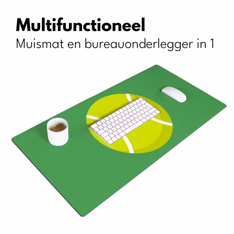 Desk Mat - Ball - Yellow - Sports - Green - Illustration — 7