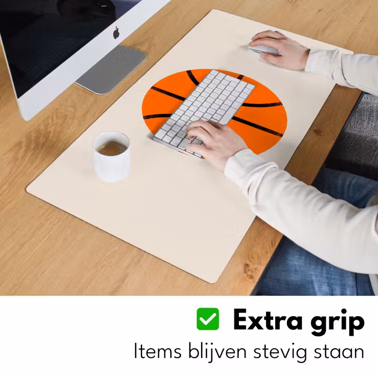 Desk Mat - Basketball - Ball - Sports - Illustration - Orange — 6