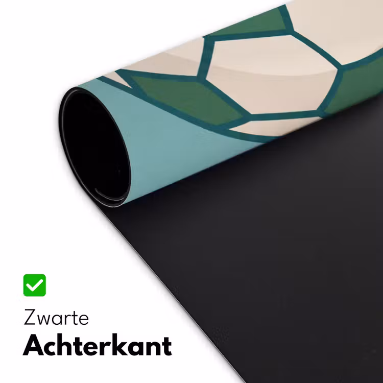 Desk Mat - Soccer - Geometric - Sports - Illustration - Blue-green — 5
