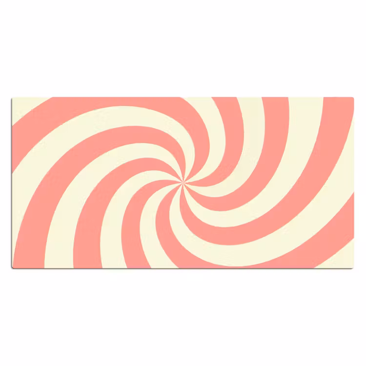 Desk Mat - Spiral - Pattern - Abstract - Pink - Beige — 2