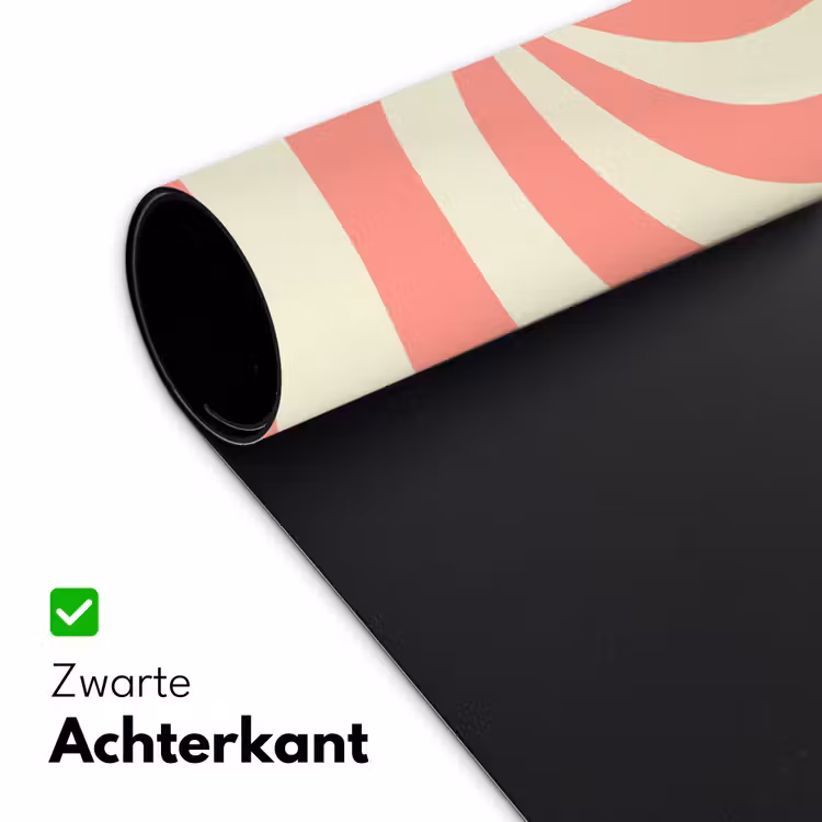 Desk Mat - Spiral - Pattern - Abstract - Pink - Beige — 5