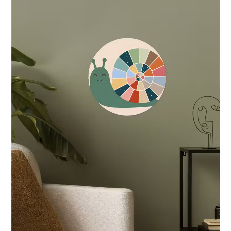 Wallpaper Circle - Animals - Snail - Colorful - Illustration — 3