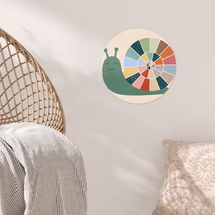Wallpaper Circle - Animals - Snail - Colorful - Illustration — 5