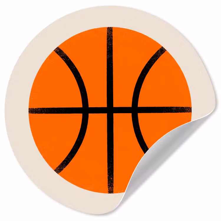 Wallpaper Circle - Basketball - Ball - Sports - Illustration - Orange — 1