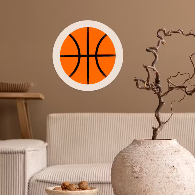 Wallpaper Circle - Basketball - Ball - Sports - Illustration - Orange — 2