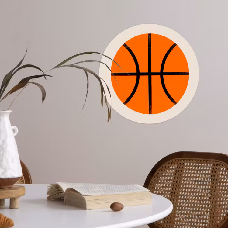 Wallpaper Circle - Basketball - Ball - Sports - Illustration - Orange — 4
