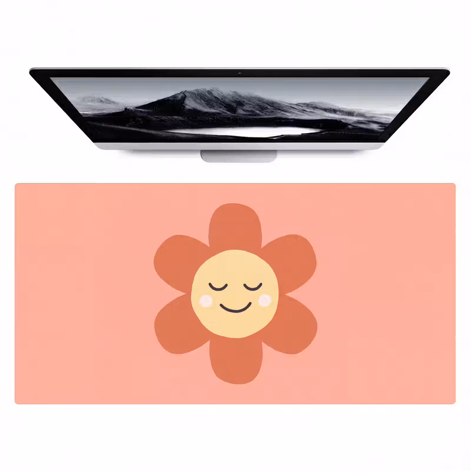 Desk Mat - Flowers - Cartoon - Child - Pink — 1