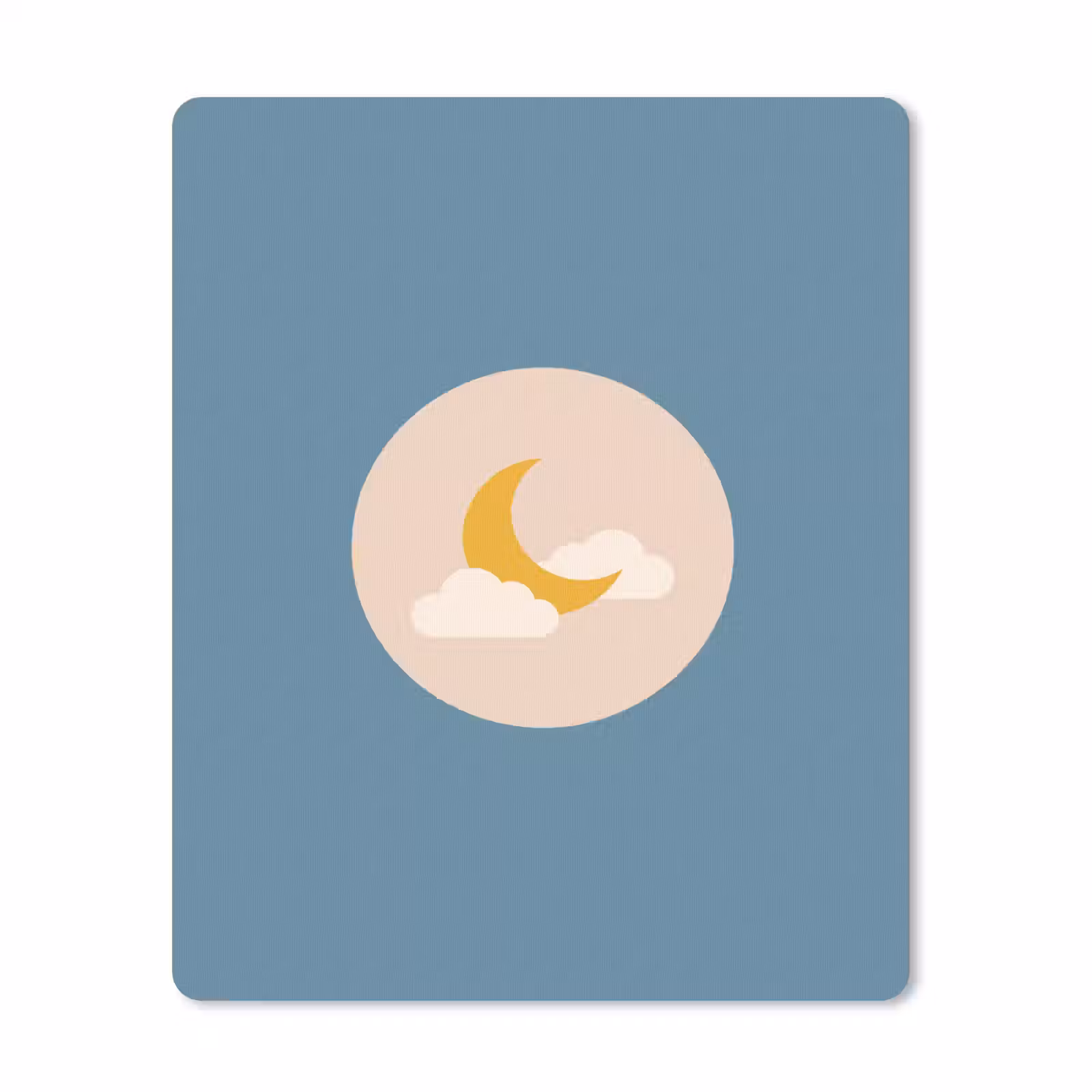 Mouse Pad - Moon - Clouds - Nature - Abstract - Yellow — 1