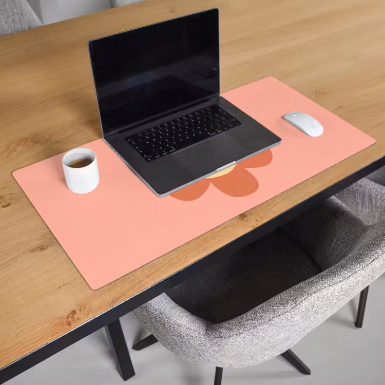 Desk Mat - Flowers - Cartoon - Child - Pink — 3