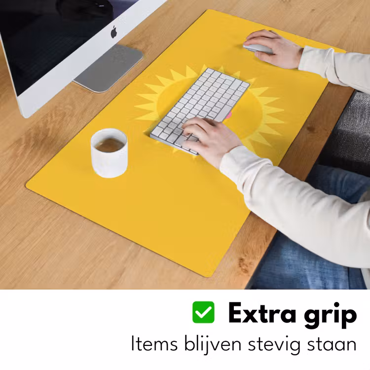 Desk Mat - Sun - Face - Summer - Illustration - Yellow — 6