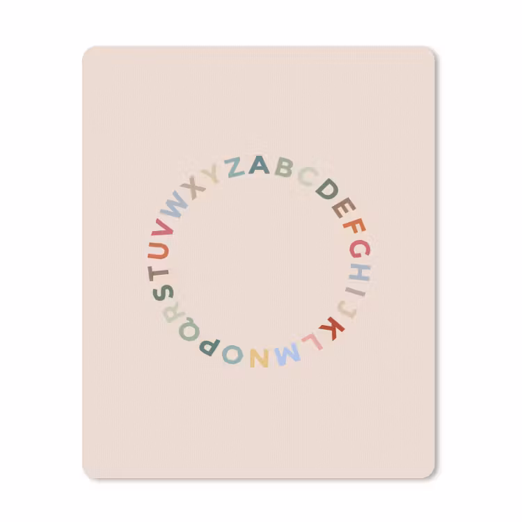 Mouse Pad - Alphabet - Circle - Educational - Playful - Colorful — 1