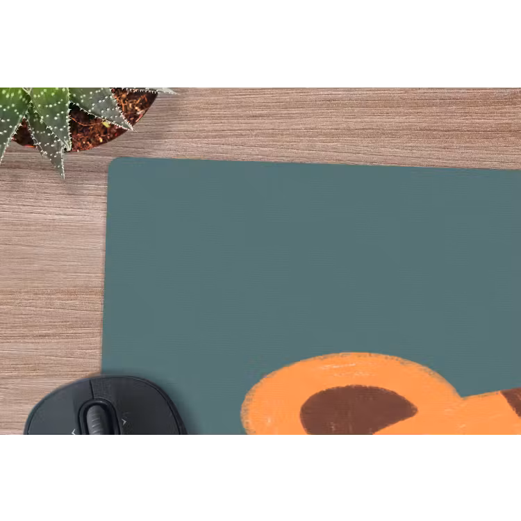 Mouse Pad - Animals - Head - Orange - Illustration - Modern — 5