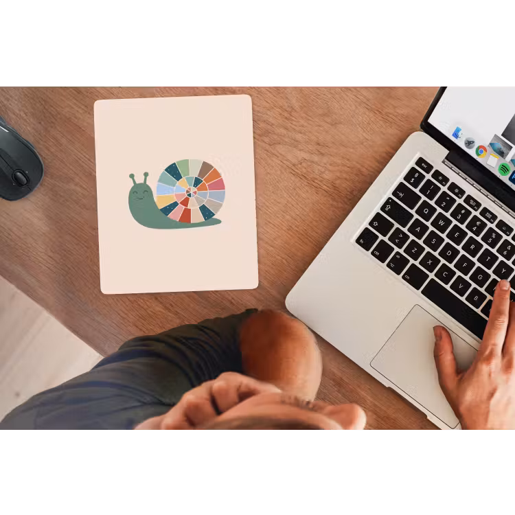 Mouse Pad - Animals - Snail - Colorful - Illustration — 2