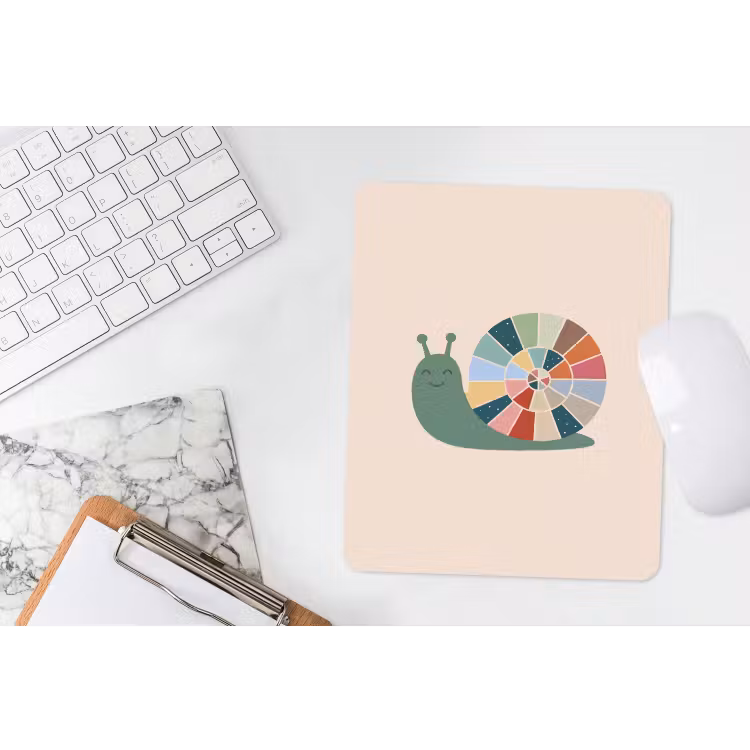 Mouse Pad - Animals - Snail - Colorful - Illustration — 4