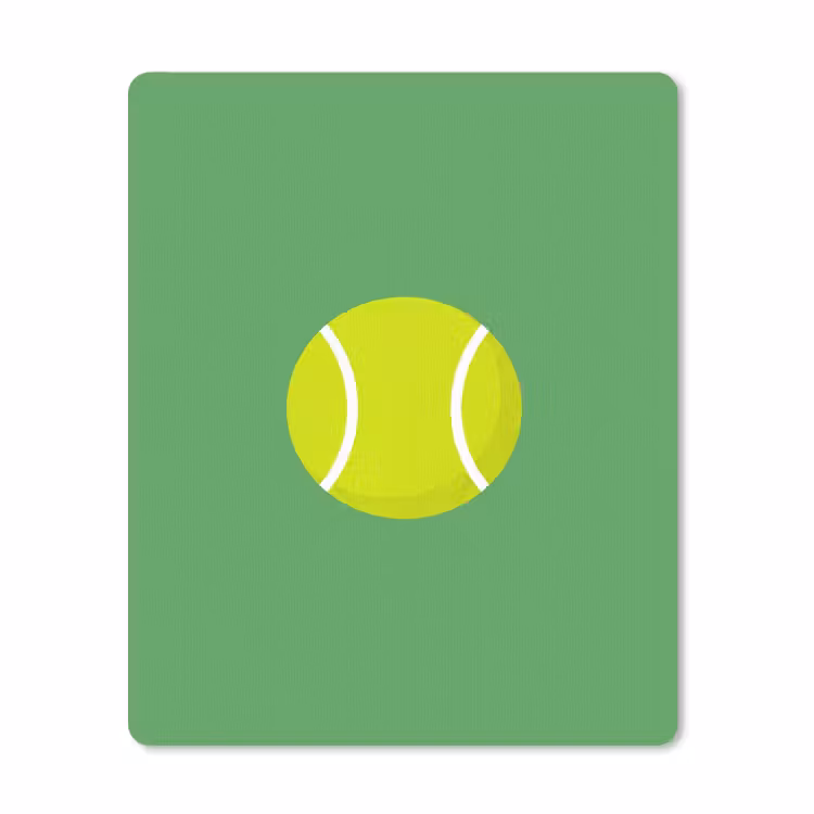 Mouse Pad - Ball - Yellow - Sports - Green - Illustration — 1